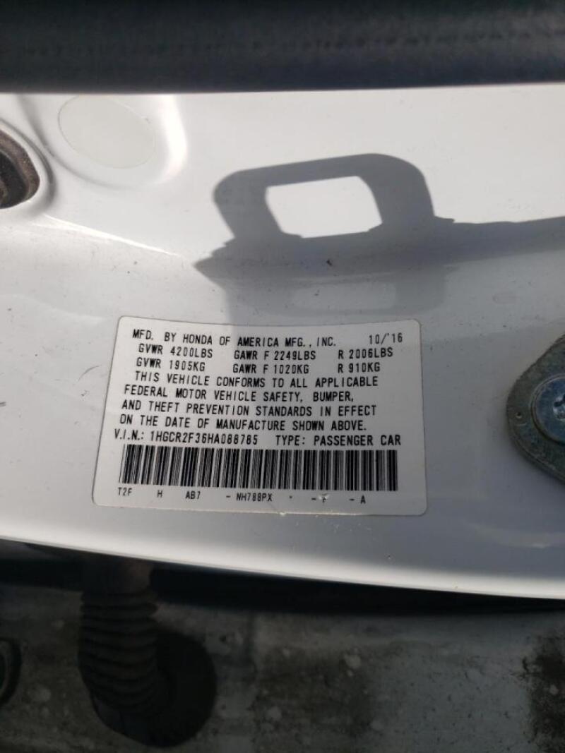 2017 HONDA ACCORD LX - 1HGCR2F36HA088785 | SeoVin.biz