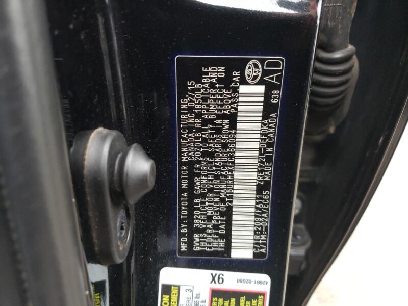 2015 TOYOTA COROLLA L - 2T1BURHEXFC366094 | SeoVin.biz