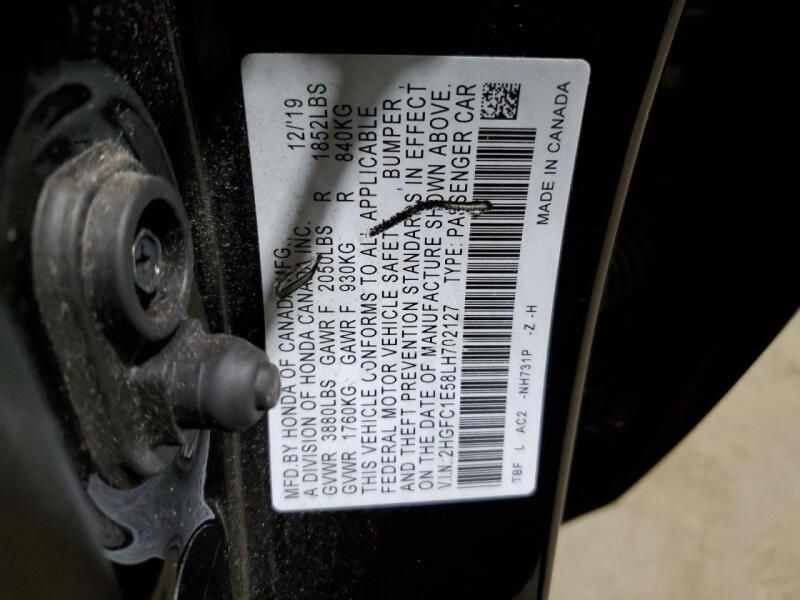 2020 HONDA CIVIC SI - 2HGFC1E58LH702127 | SeoVin.biz