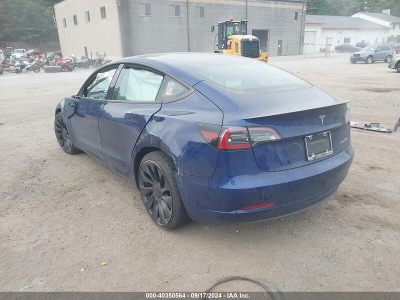 2022 TESLA MODEL 3 PERFORMANCE DUAL MOTOR ALL-WHEEL DRIVE - 5YJ3E1EC7NF255275 | SeoVin.biz
