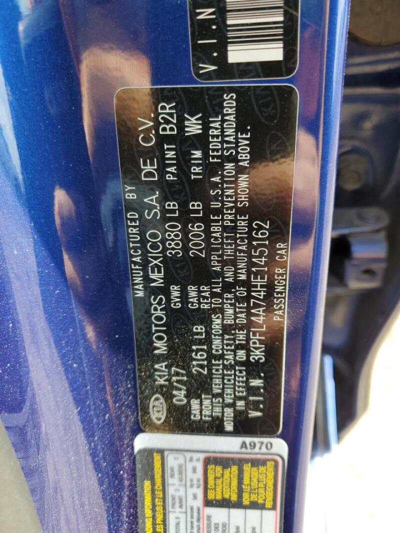 2017 KIA FORTE LX - 3KPFL4A74HE145162 | SeoVin.biz
