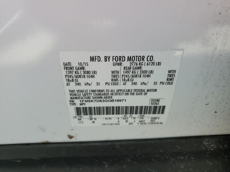 2016 FORD EXPLORER XLT - 1FM5K7D83GGB18971 | SeoVin.biz