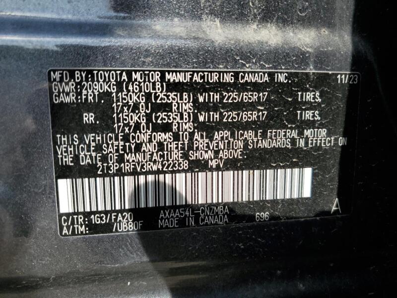 2024 TOYOTA RAV4 XLE - 2T3P1RFV3RW422338 | SeoVin.biz