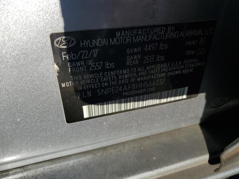2017 HYUNDAI SONATA SE - 5NPE24AF8HH566237 | SeoVin.biz