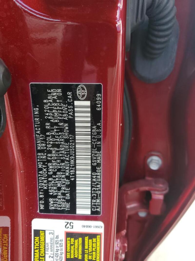 2018 TOYOTA CAMRY XSE - 4T1BZ1HK9JU502117 | SeoVin.biz