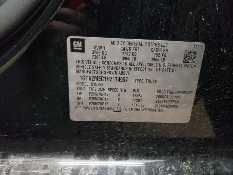 2017 GMC SIERRA K1500 SLE - 1GTV2MEC1HZ174967 | SeoVin.biz
