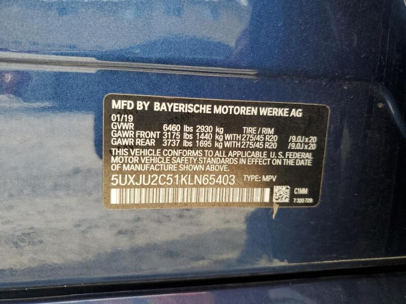2019 BMW X5 XDRIVE50I - 5UXJU2C51KLN65403 | SeoVin.biz