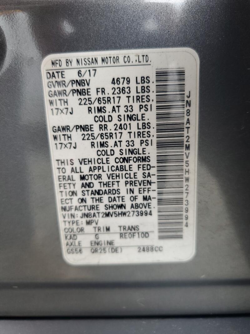 2017 NISSAN ROGUE S - JN8AT2MV5HW273994 | SeoVin.biz