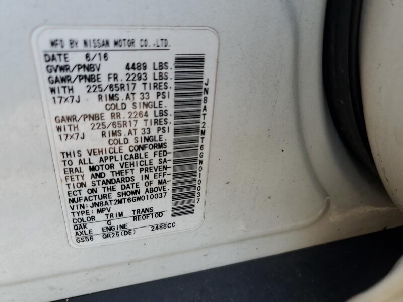 2016 NISSAN ROGUE S - JN8AT2MT6GW010037 | SeoVin.biz
