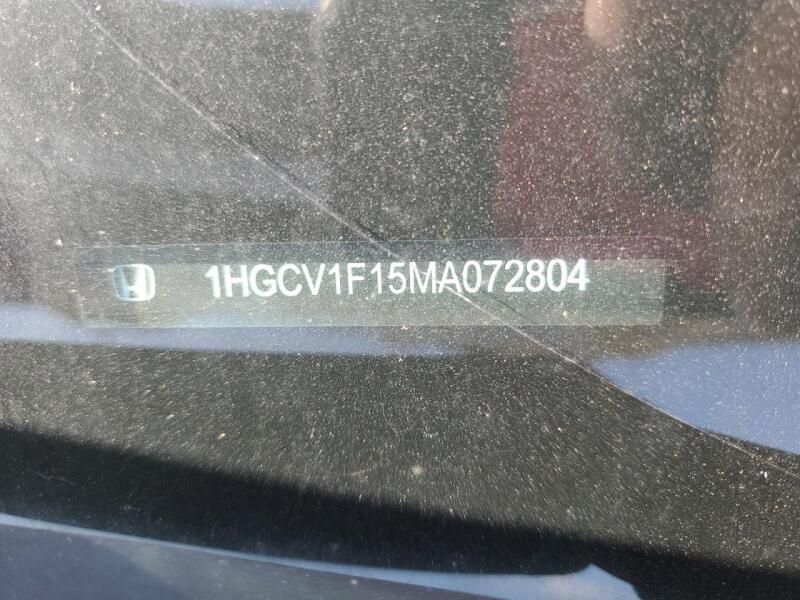 2021 HONDA ACCORD LX - 1HGCV1F15MA072804 | SeoVin.biz