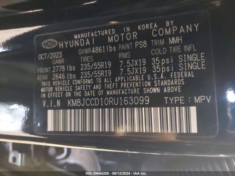 2024 HYUNDAI TUCSON HYBRID SEL CONVENIENCE - KM8JCCD10RU163099 | SeoVin.biz