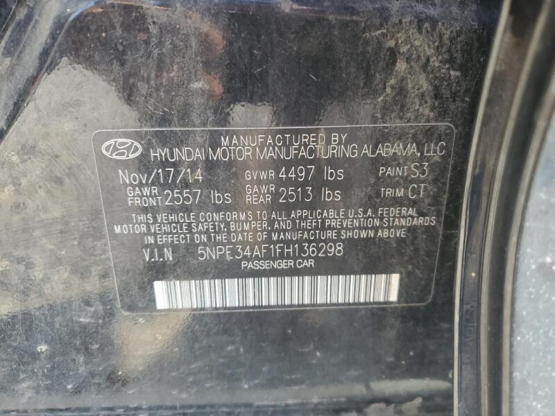 2015 HYUNDAI SONATA SPORT - 5NPE34AF1FH136298 | SeoVin.biz