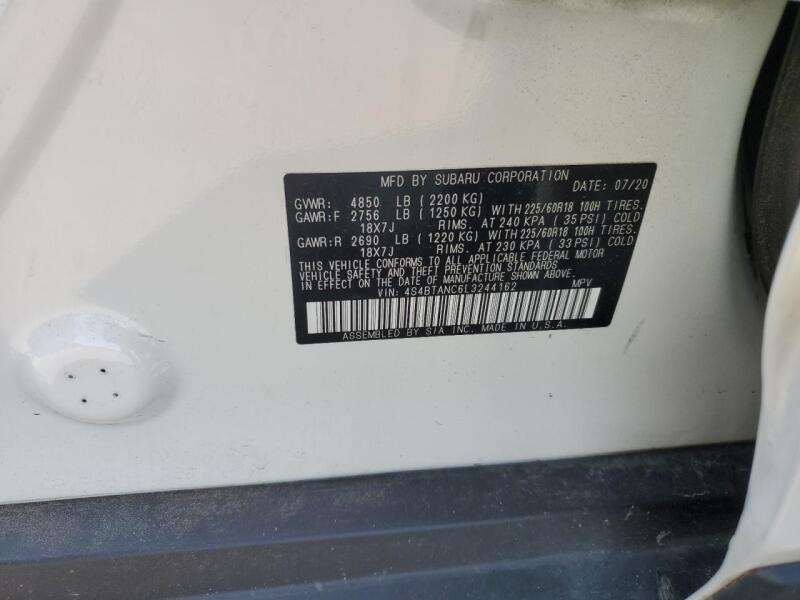2020 SUBARU OUTBACK LIMITED - 4S4BTANC6L3244162 | SeoVin.biz