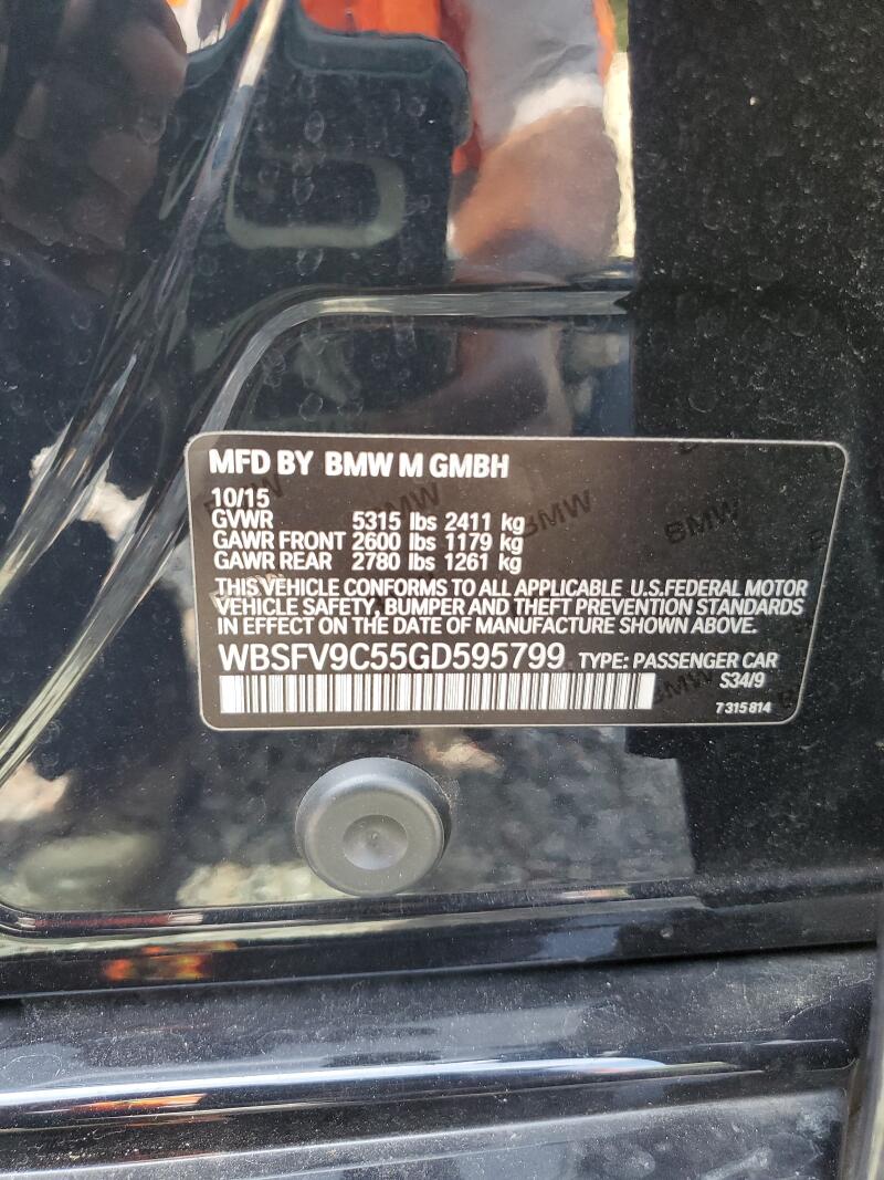2016 BMW M5 - WBSFV9C55GD595799 | SeoVin.biz