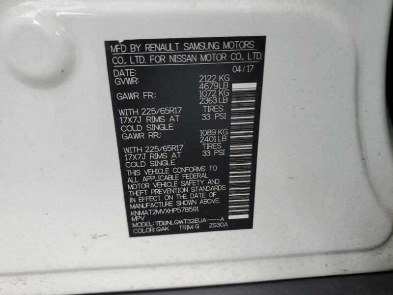 2017 NISSAN ROGUE S - KNMAT2MVXHP578591 | SeoVin.biz
