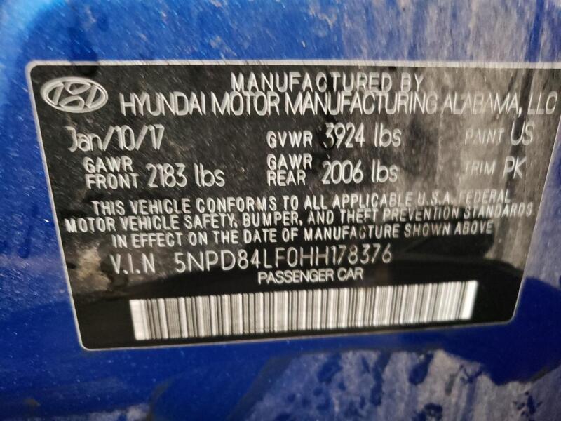 2017 HYUNDAI ELANTRA SE - 5NPD84LF0HH178376 | SeoVin.biz