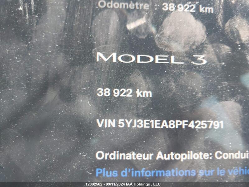 2023 TESLA MODEL 3 - 5YJ3E1EA8PF425791 | SeoVin.biz