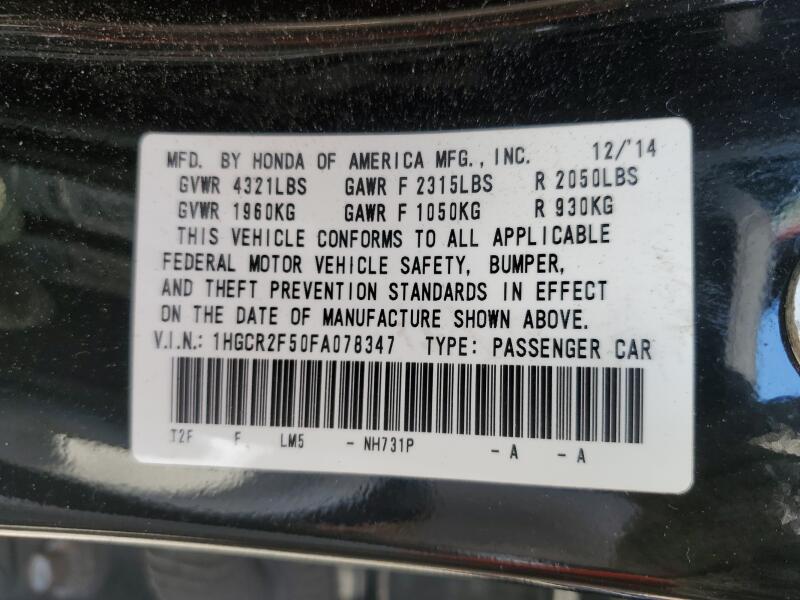 2015 HONDA ACCORD SPORT - 1HGCR2F50FA078347 | SeoVin.biz