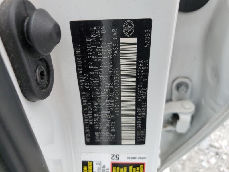 2023 TOYOTA CAMRY SE NIGHT SHADE - 4T1G11AK7PU733565 | SeoVin.biz