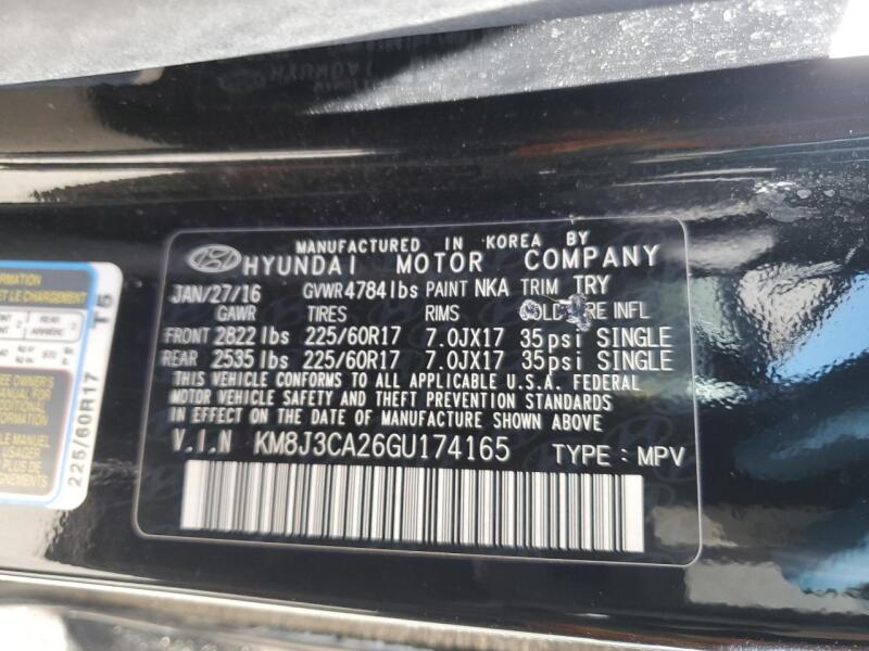 2016 HYUNDAI TUCSON LIMITED - KM8J3CA26GU174165 | SeoVin.biz