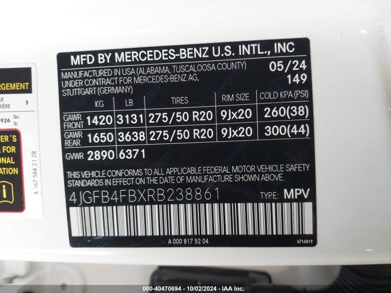2024 MERCEDES-BENZ GLE 350 4MATIC - 4JGFB4FBXRB238861 | SeoVin.biz