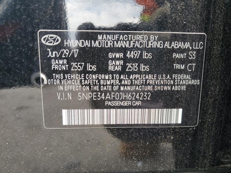 2018 HYUNDAI SONATA SPORT - 5NPE34AF0JH624232 | SeoVin.biz