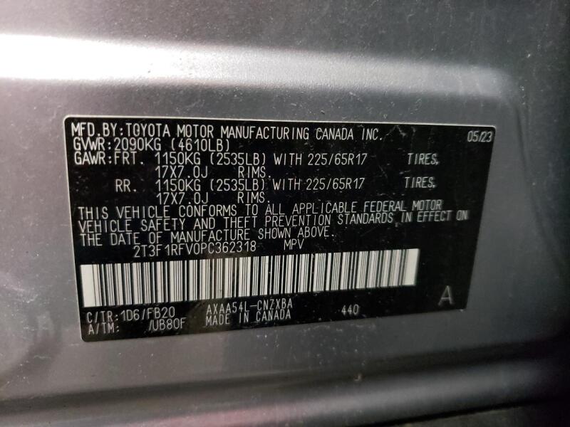 2023 TOYOTA RAV4 LE - 2T3F1RFV0PC362318 | SeoVin.biz