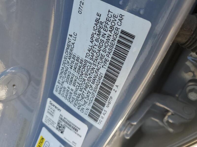 2021 HONDA ACCORD SPORT - 1HGCV2F30MA024621 | SeoVin.biz