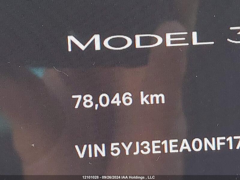 2022 TESLA MODEL 3 - 5YJ3E1EA0NF175511 | SeoVin.biz