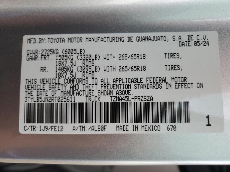 2024 TOYOTA TACOMA DOUBLE CAB - 3TYLB5JN2RT025611 | SeoVin.biz