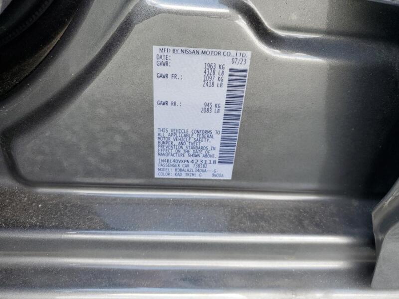 2023 NISSAN ALTIMA SV - 1N4BL4DVXPN423118 | SeoVin.biz
