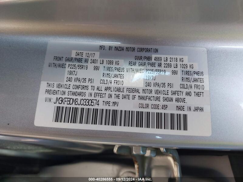 2018 MAZDA CX-5 GRAND TOURING - JM3KFBDM8J0330574 | SeoVin.biz