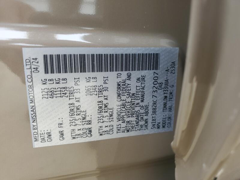 2024 NISSAN ROGUE SV - 5N1BT3BB2RC732007 | SeoVin.biz