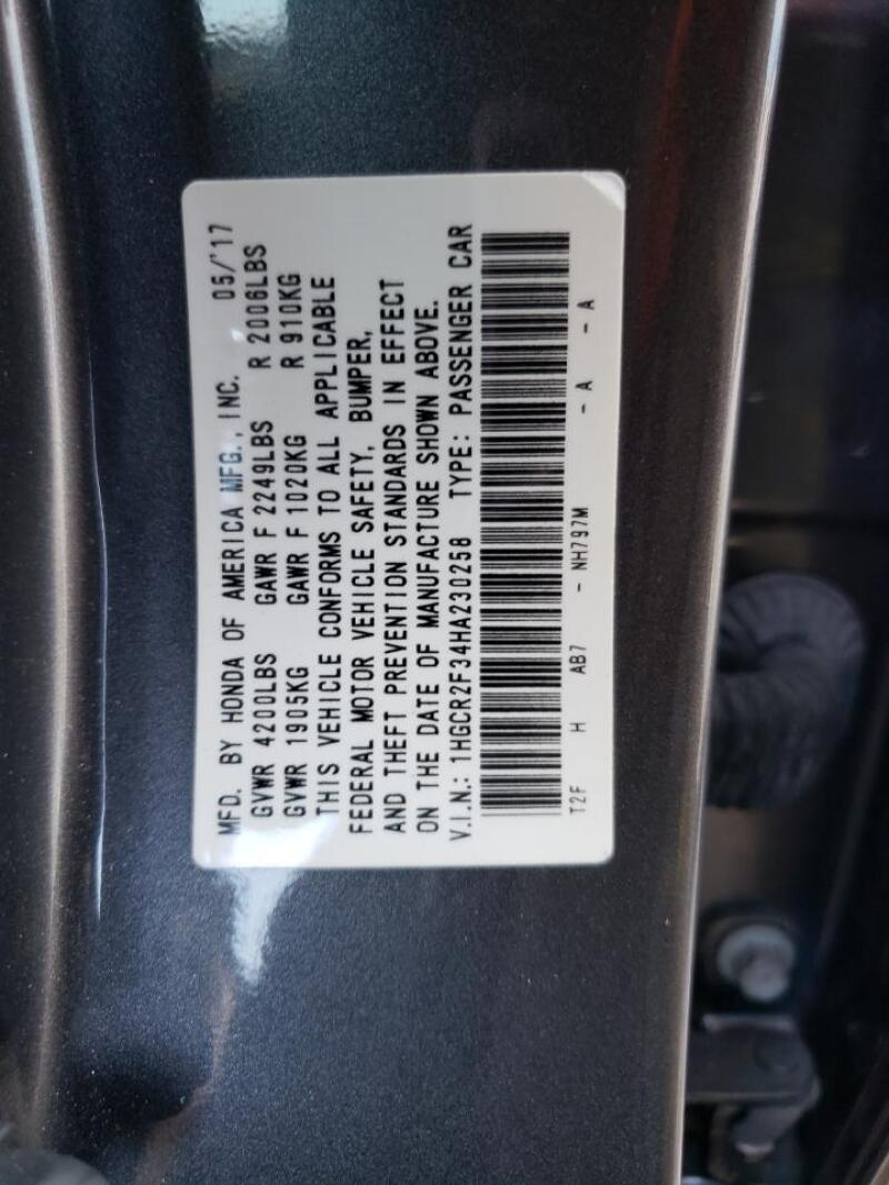 2017 HONDA ACCORD LX - 1HGCR2F34HA230258 | SeoVin.biz