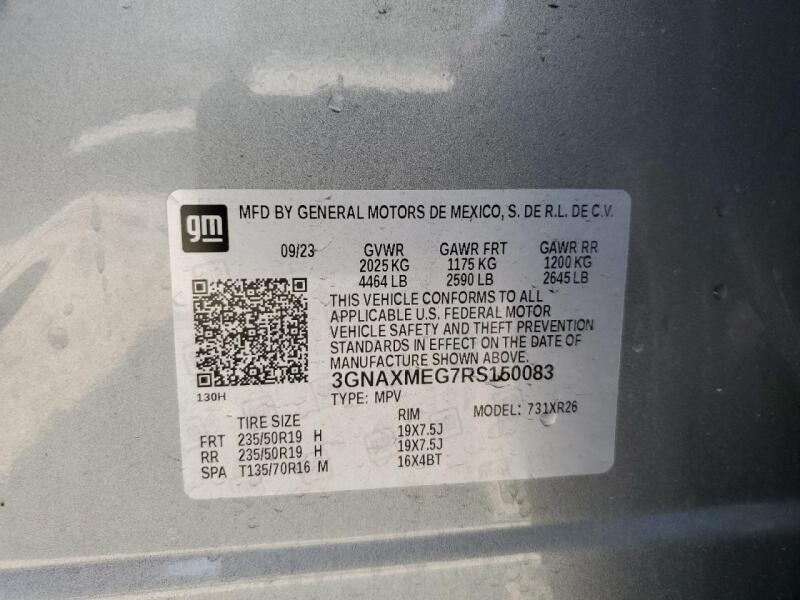 2024 CHEVROLET EQUINOX RS - 3GNAXMEG7RS150083 | SeoVin.biz