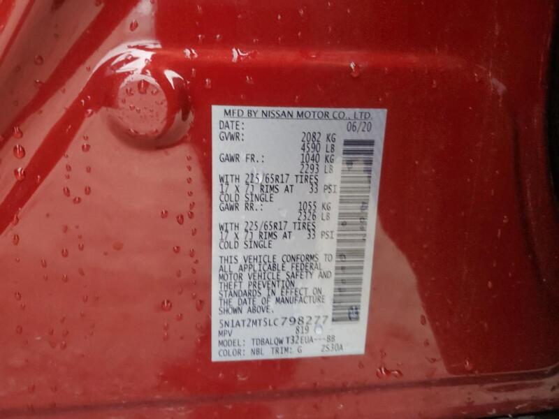2020 NISSAN ROGUE S - 5N1AT2MT5LC798277 | SeoVin.biz
