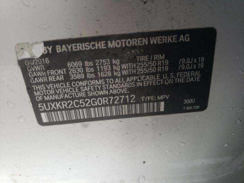 2016 BMW X5 SDRIVE35I - 5UXKR2C52G0R72712 | SeoVin.biz