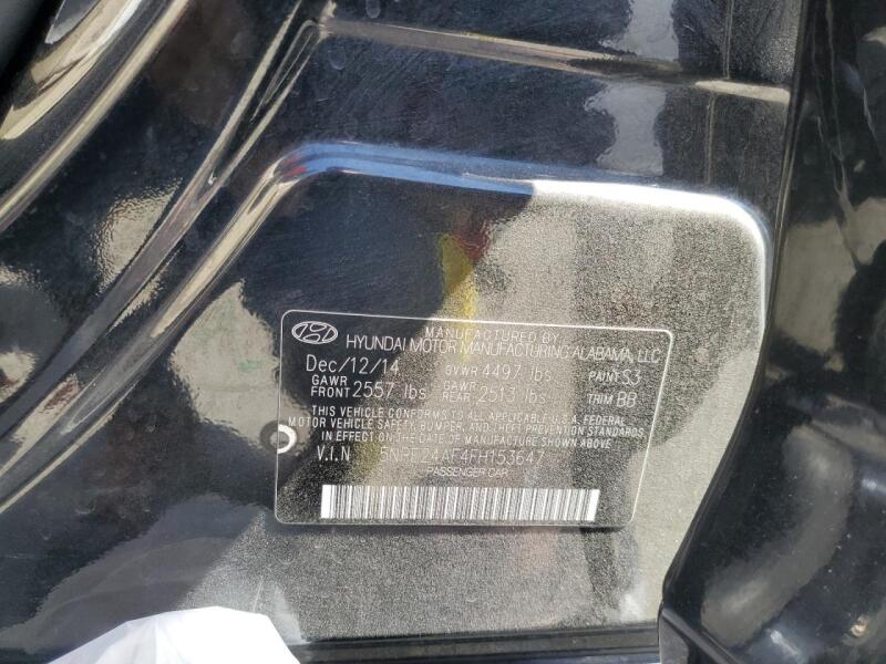 2015 HYUNDAI SONATA SE - 5NPE24AF4FH153647 | SeoVin.biz
