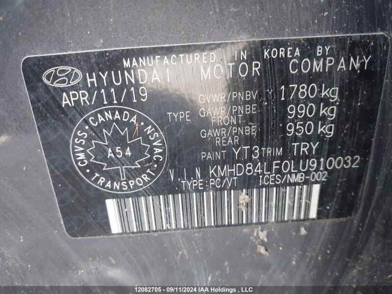 2020 HYUNDAI ELANTRA PREFERRED AUTO IVT - KMHD84LF0LU910032 | SeoVin.biz