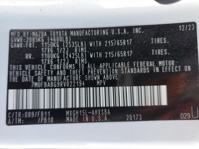 2024 TOYOTA COROLLA CROSS SE - 7MUFBABG9RV022194 | SeoVin.biz