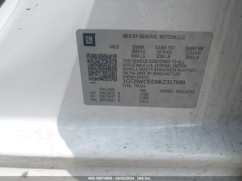 1GCRWCED6KZ317590
