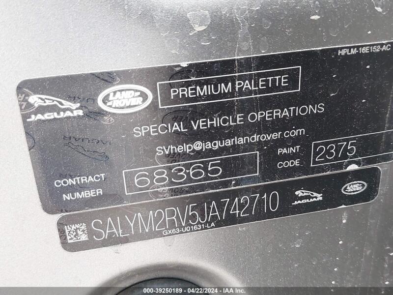 2018 LAND ROVER RANGE ROVER VELAR P380 FIRST EDITION/P380 HSE R-DYNAMIC - SALYM2RV5JA742710 | SeoVin.biz