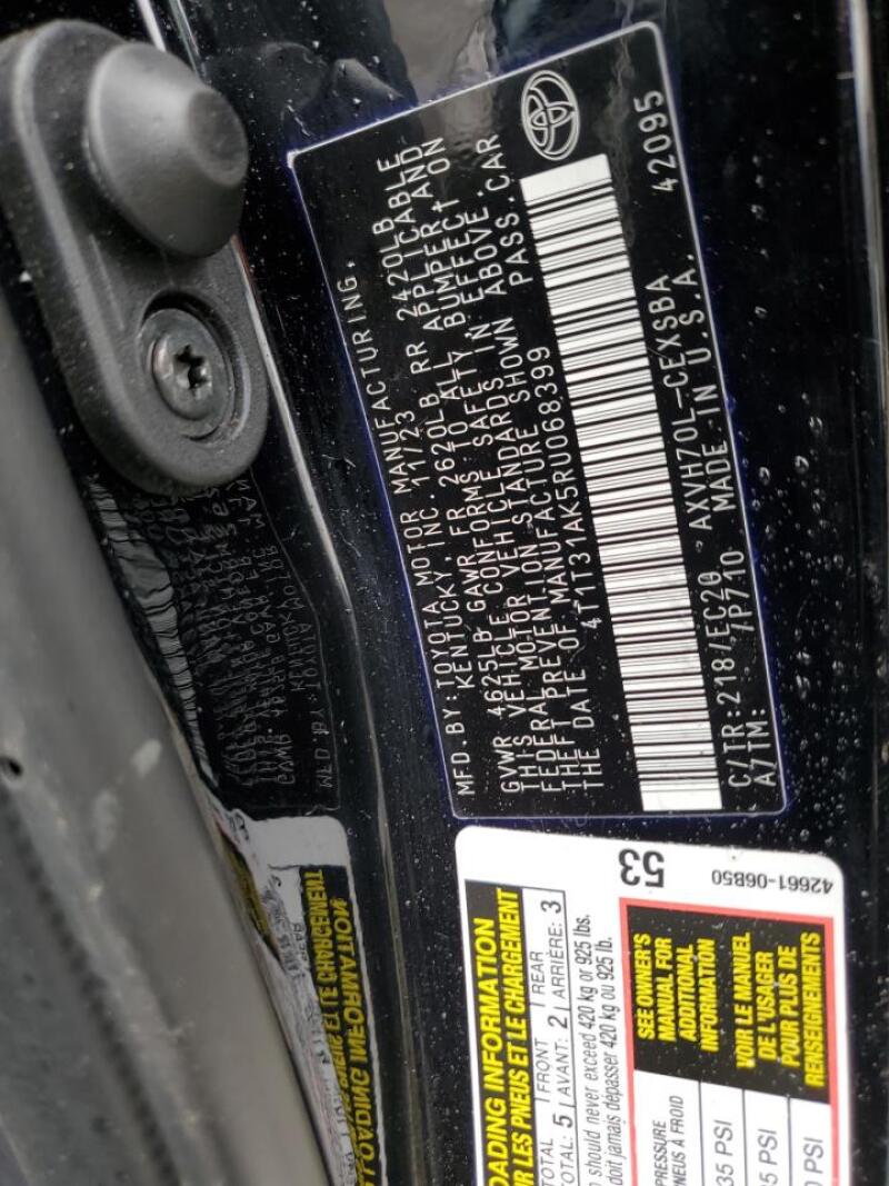 2024 TOYOTA CAMRY SE NIGHT SHADE - 4T1T31AK5RU068399 | SeoVin.biz