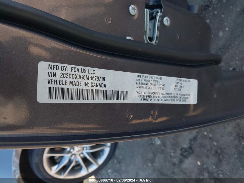 2021 DODGE CHARGER SXT AWD - 2C3CDXJG6MH679719 | SeoVin.biz