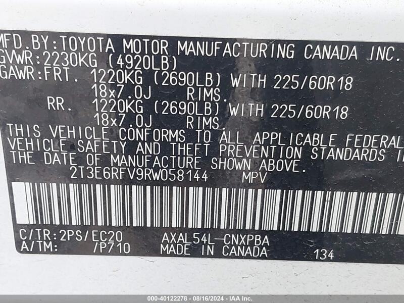 2024 TOYOTA RAV4 HYBRID XSE - 2T3E6RFV9RW058144 | SeoVin.biz