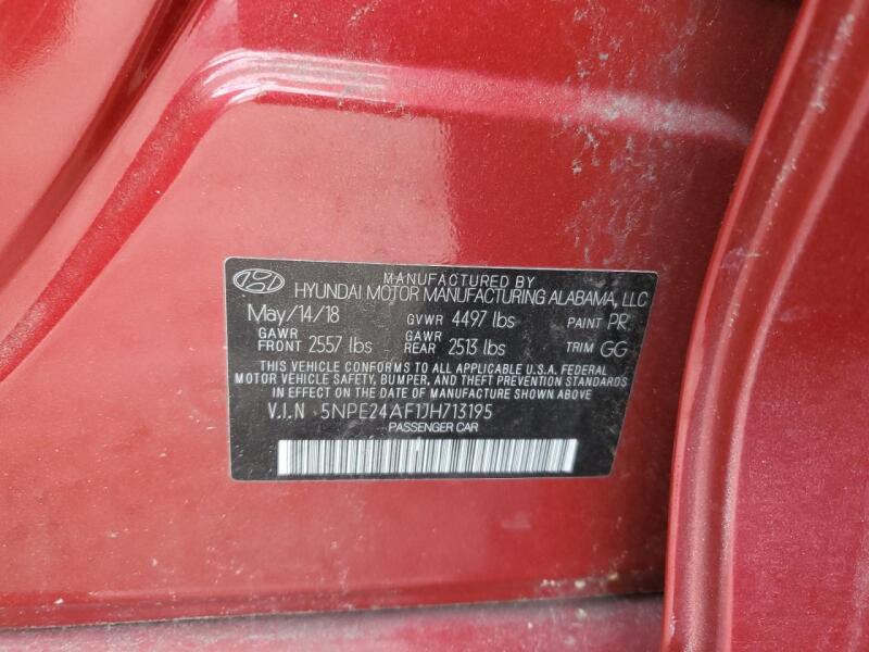 2018 HYUNDAI SONATA SE - 5NPE24AF1JH713195 | SeoVin.biz