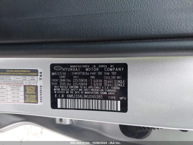 2019 HYUNDAI TUCSON ULTIMATE - KM8J33AL9KU045385 | SeoVin.biz