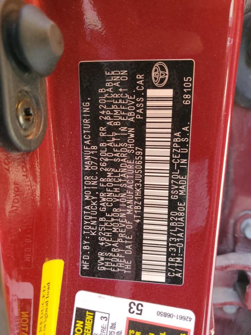 2018 TOYOTA CAMRY XSE - 4T1BZ1HK3JU506597 | SeoVin.biz