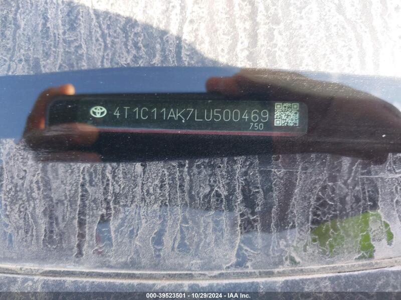 2020 TOYOTA CAMRY LE - 4T1C11AK7LU500469 | SeoVin.biz