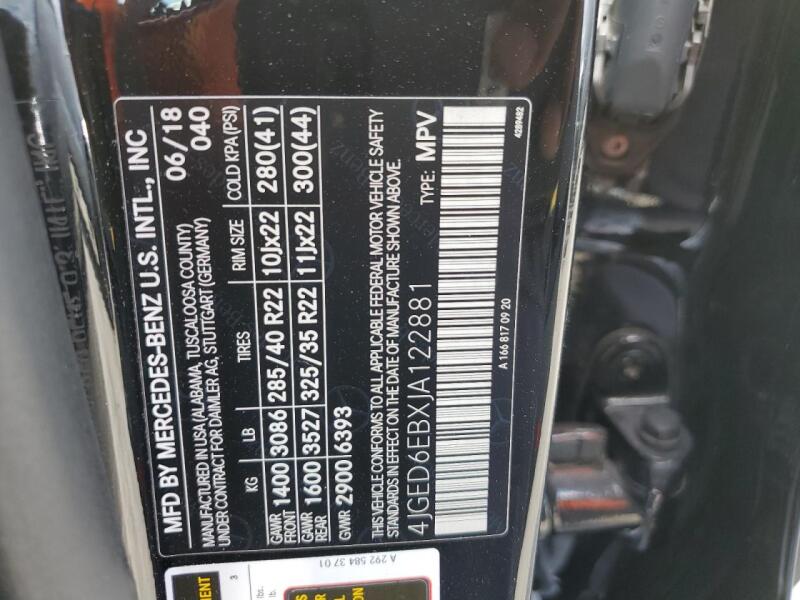 2018 MERCEDES-BENZ GLE COUPE 43 AMG - 4JGED6EBXJA122881 | SeoVin.biz